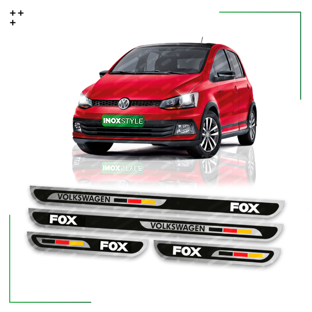 Kit 4 Cubre Zocalos Vw Volkswagen Fox Accesorios Premium