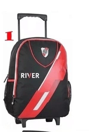 Mochila Varon Carro 17 River Plate Licencia Oficial Banda Roja