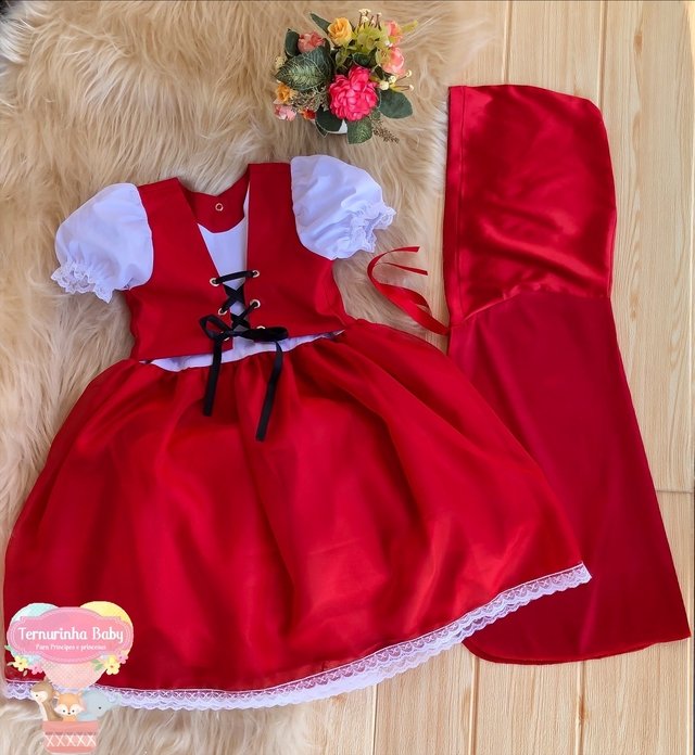 Vestido Chapeuzinho Vermelho - Ternurinha Baby