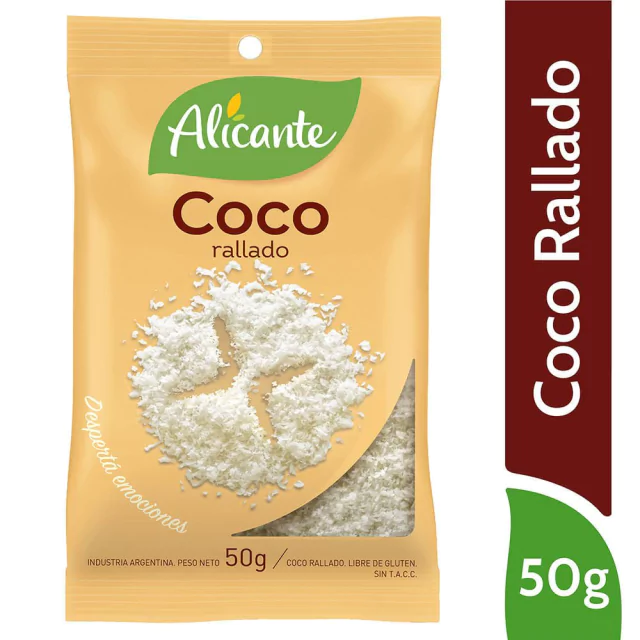 Coco Rallado Alicante 50 Gr. - Comprar en TuChanguito