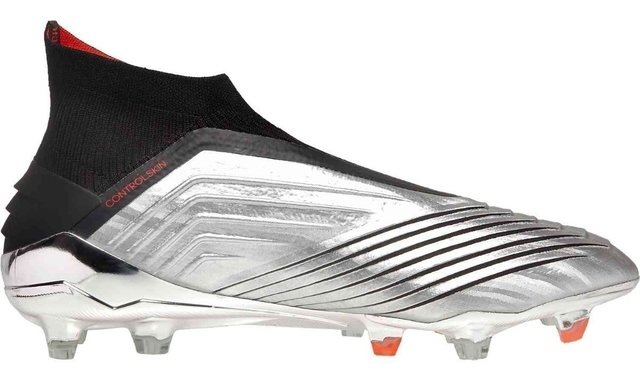 Botin adidas Predator 19+ Fg Silver Met Futbol Profesional
