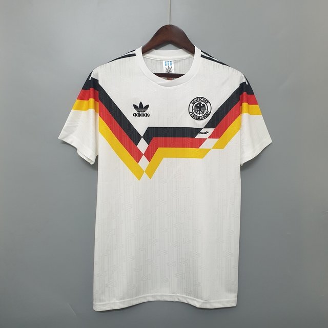 Camisa Alemanha 1990 Retro Adidas Masculina