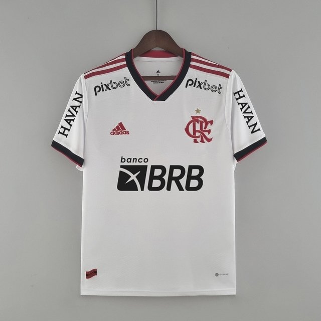 Camisa Flamengo II 2022/2023 Torcedor Adidas Masculina Com Patrocínio