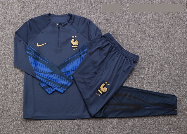 Agasalho Treino Infantil França 2022/2023 Azul Escuro Nike