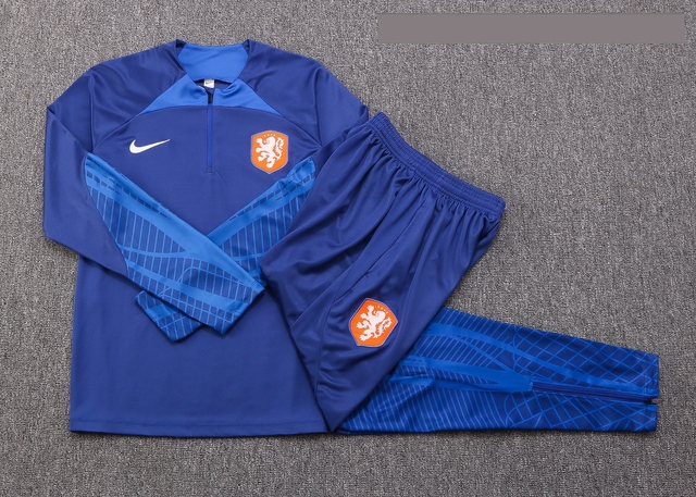 Agasalho Treino Infantil Holanda 2022/2023 Azul Nike