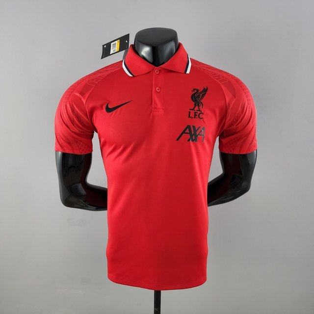 Camisa Polo Liverpool 2022/2023 Vermelha Nike Masculina