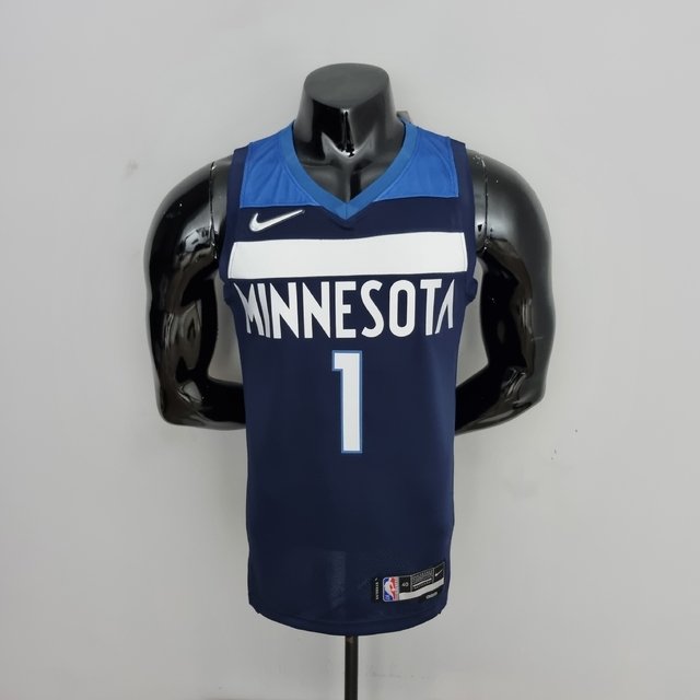 Camisa NBA Regata Minnesota Timberwolves 2022 Azul Escuro Nike Jogador