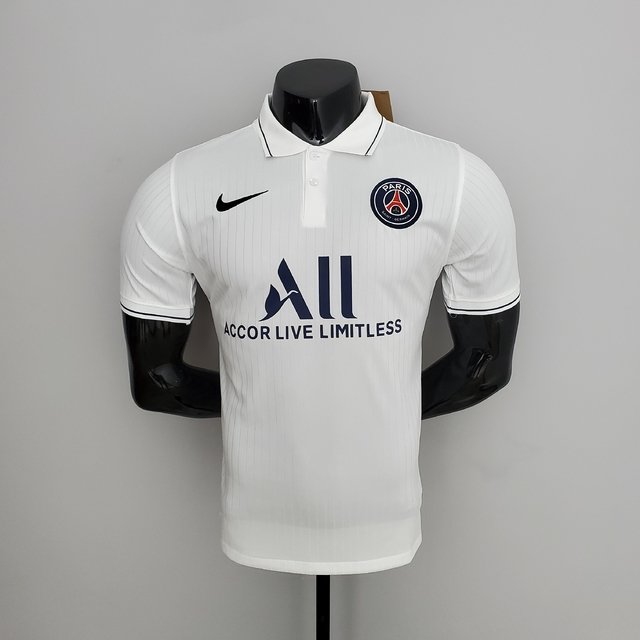 Camisa Polo Paris Saint Germain 2022/2023 Branca Nike Masculina