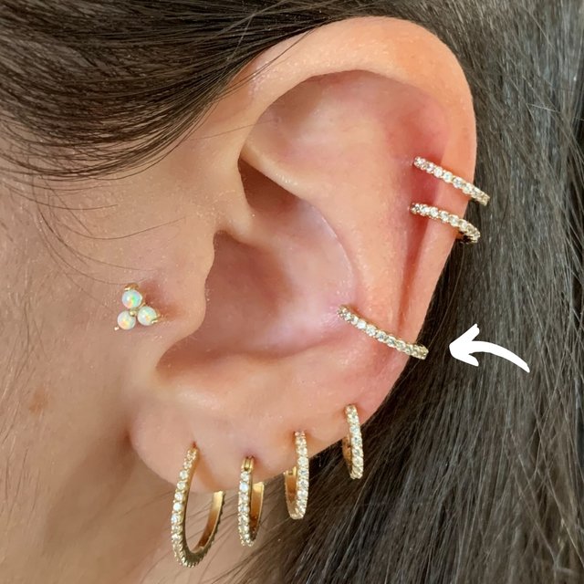 Piercing Conch Ouro 18k