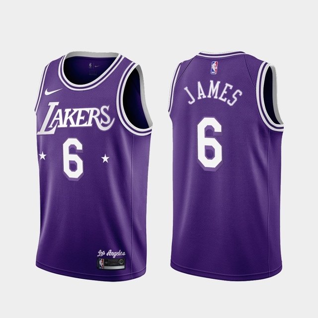 Jersey NBA Nike Swingman - Los Angeles Lakers - City Edition 21-22 - James  #6