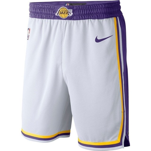 Bermuda Nba Nike Basquete - Los Angeles Lakers Branca