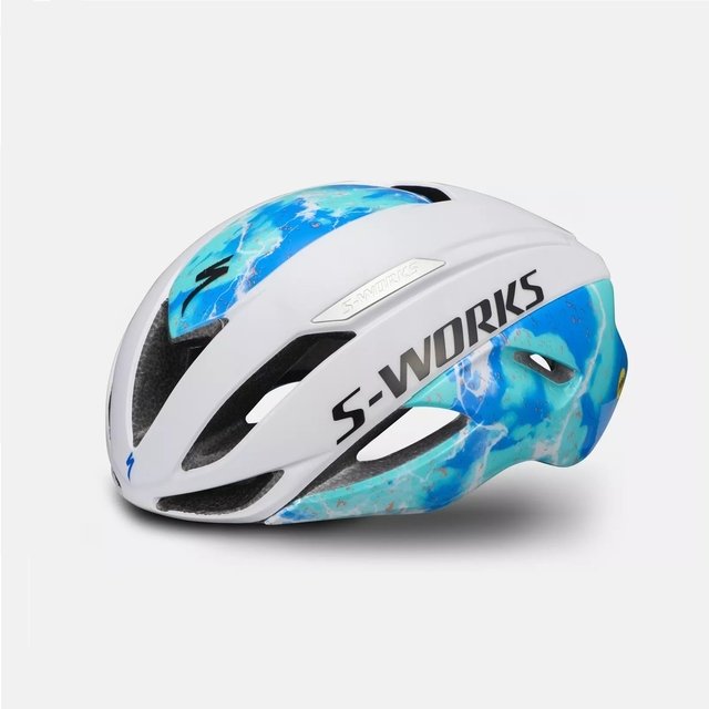 Capacete Specialized S-Works Evade II Mips - Branco e Azul