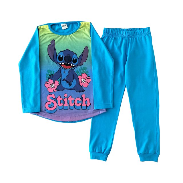 Pijama lilo y stitch manga larga