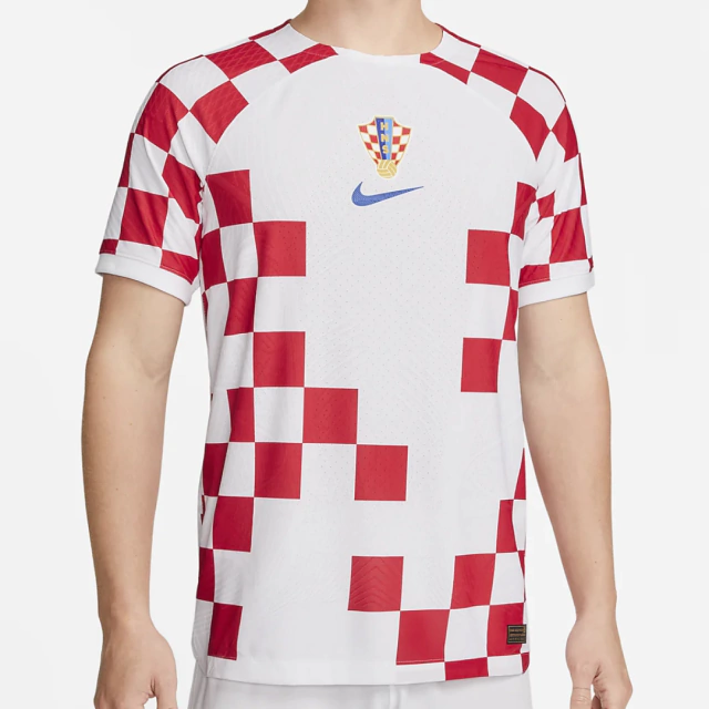 Camisa Croácia I 2022 Jogador - Branco+Vermelho