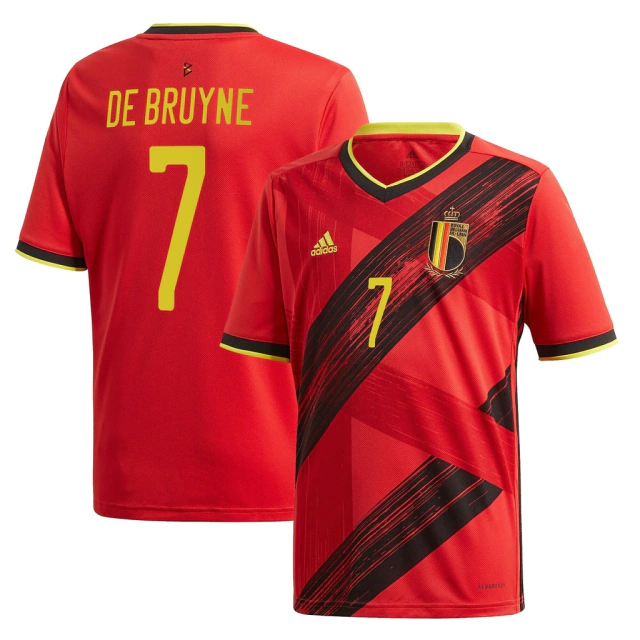 Camisa Bélgica I 2020/21 Torcedor (De Bruyne #7) - Vermelho