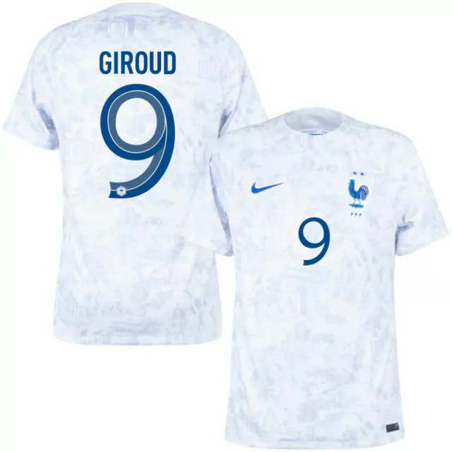 Camisa França II 2022 Torcedor (Giroud #9) - Branco