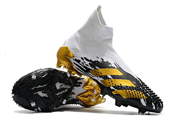 Chuteira Adidas Predator Mutator 20+ - campo - branco/preto/dourado