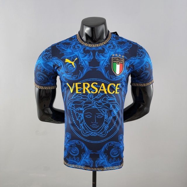 Camisa Itália Versace Azul Jogador