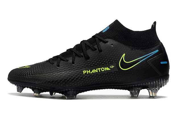 Chuteira Nike Phantom GT Cano alto - campo - preto