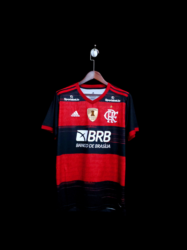 Camisa Flamengo 20/21 todos os patrocínios + Patch libertadores