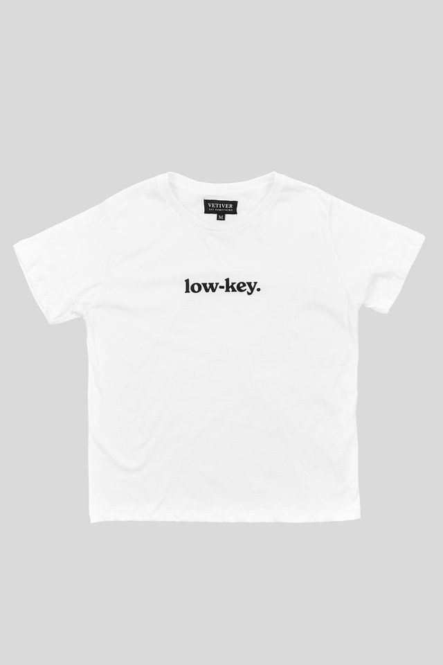 T-Shirt Low Key Off White - Vetiver | SAY SOMETHING