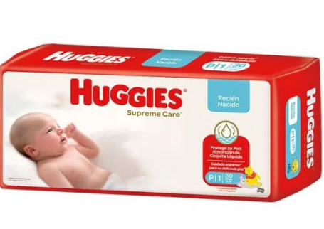 Pañales para niños HUGGIS pequeños ( PAQ x 30 unidades )