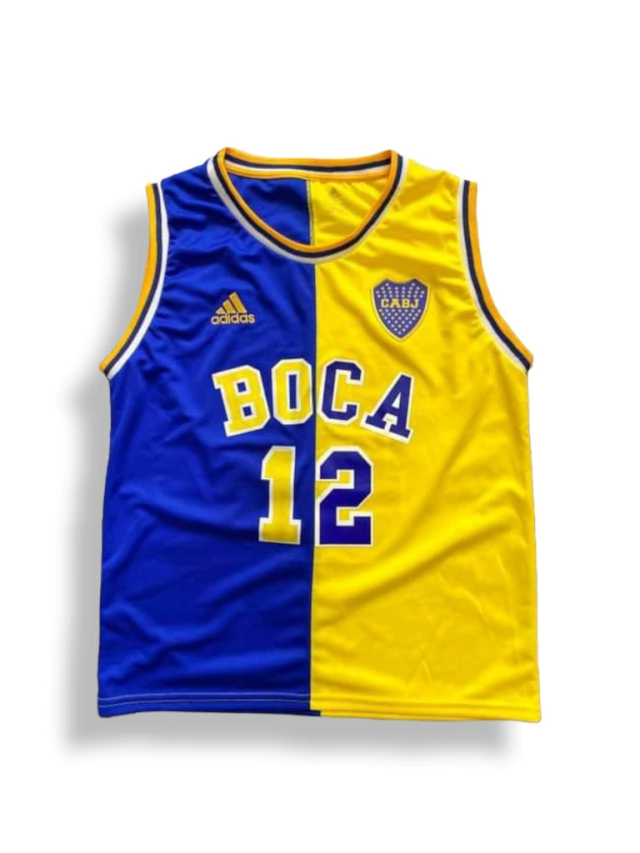 Musculosa Basquet Boca Juniors (Adulto) - Pasion Penta