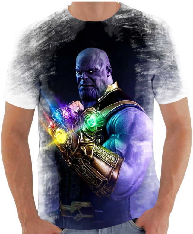 Ejecutante Inmigración garrapata Camiseta Temática Personalizada 100% Poliéster - Titan Hero Deluxe Thanos