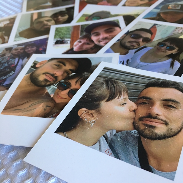 12 tipo Polaroid personalizadas 10x11 CM