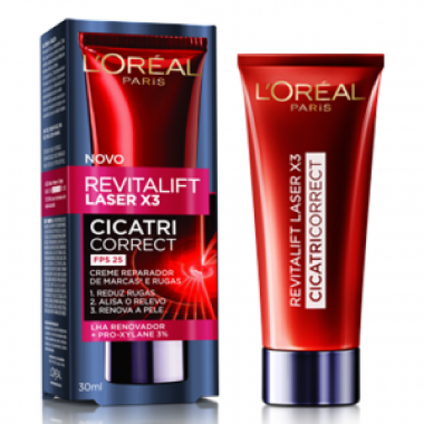 Creme Antirrugas Cicatri-Correct L'Oréal Paris Revitalift Laser X3 - 30ml