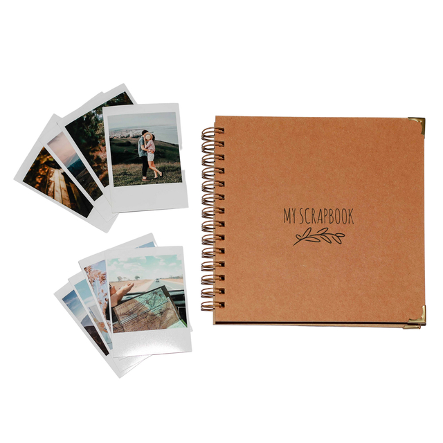 Kit Álbum Scrapbook + fotos polaroides personalizadas
