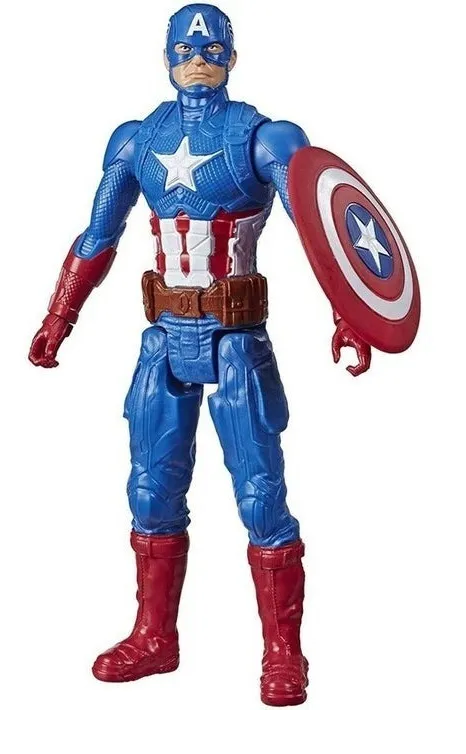 Muñeco Marvel Avengers Capitán América Hasbro Titan Hero Series 30 Cm