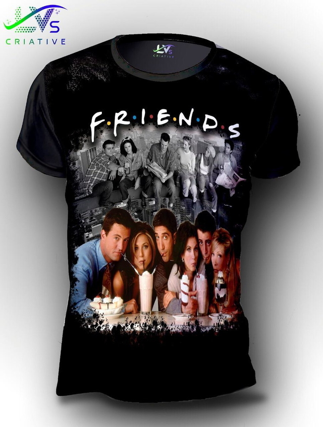 Camisa Camiseta Série Friends Estampa Total Personalizado