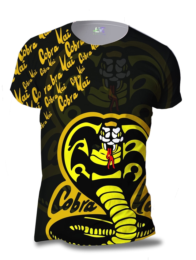 Camisa Camiseta Cobra Kai Karatê Kid Estampa Total Personalizada CBK3