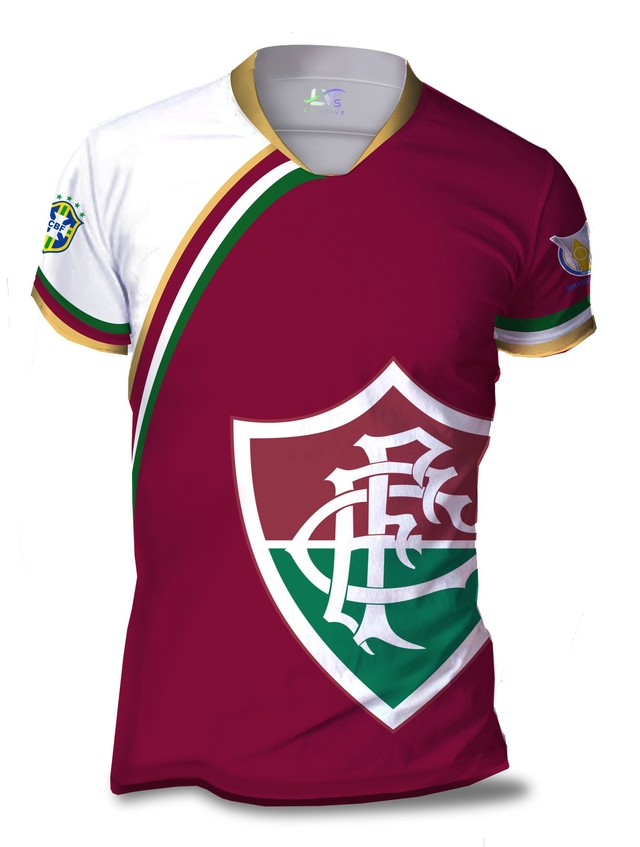 Camisa Camiseta Torcedor Fluminense Personalizada FLU01