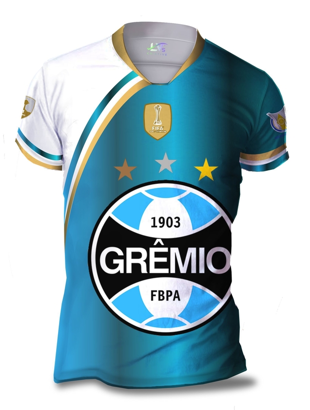 Camisa Camiseta Torcedor Grêmio Personalizada GRE02