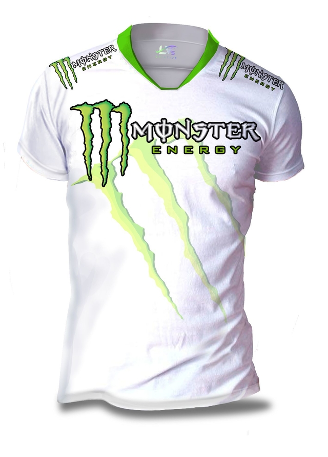 Camisa Camiseta Monster Energy Energético Estampa Total Personalizada MNS2