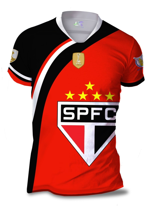 Camisa Camiseta Torcedor São Paulo Personalizada SPF03