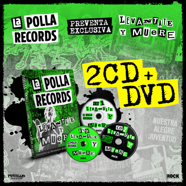 LA POLLA RECORDS "LEVANTATE Y MUERE" 2CD+DVD