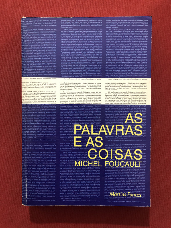 Livro - As Palavras E As Coisas - Editora Martins Fontes