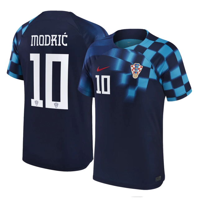 Camiseta Selección Croacia Suplente Nike Qatar 2022 #10 Modric´ - Adulto