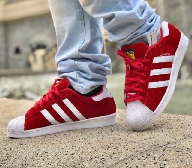 Adidas Superstar Vermelho e Branco - The Lucca Outlet