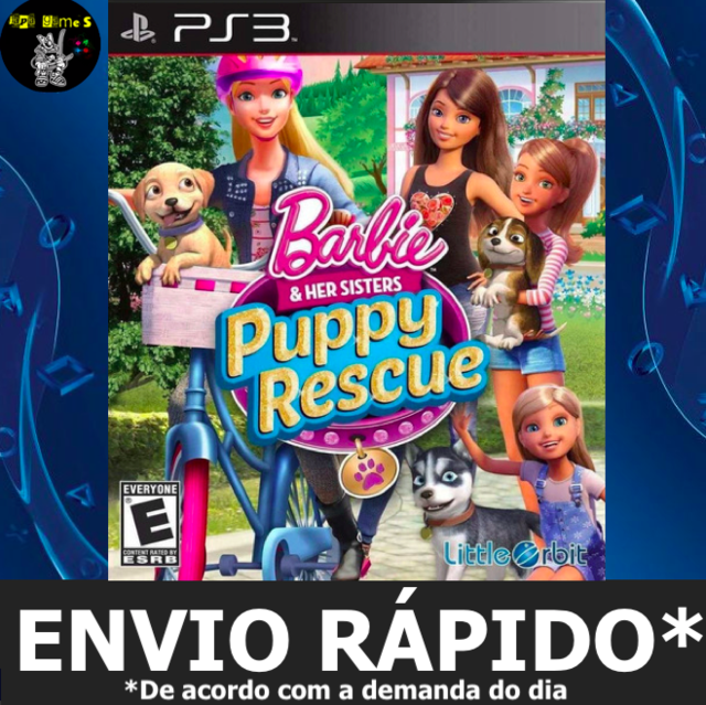 Barbie E Suas Irmãs Resgate De Cachorrinhos Jogos Ps3 PSN Digital Playstation  3