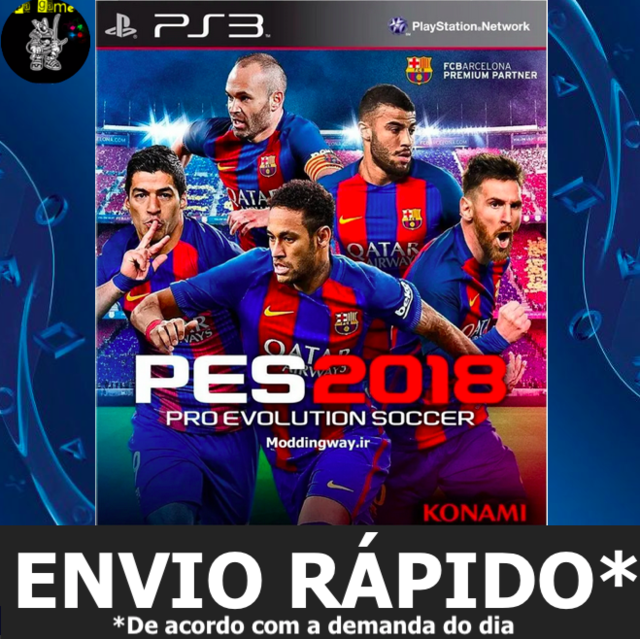 PES 2018 PT-BR Pro Evolution Soccer 18 FUTEBOL Jogos Ps3 PSN Digital Playstation  3