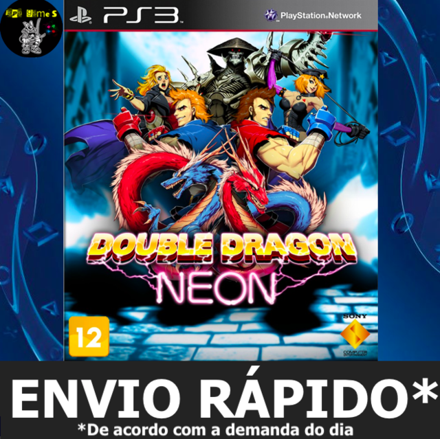 Double Dragon Neon Jogos Ps3 PSN Digital Playstation 3