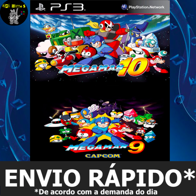 Mega Man 9 e 10 Jogos Ps3 PSN Digital Playstation 3
