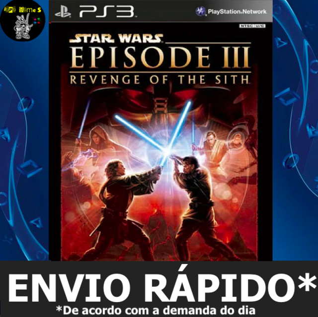 Wars Episode III Revenge of the Sith Classico Ps2 Jogos Ps3 PSN Digital Playstation 3