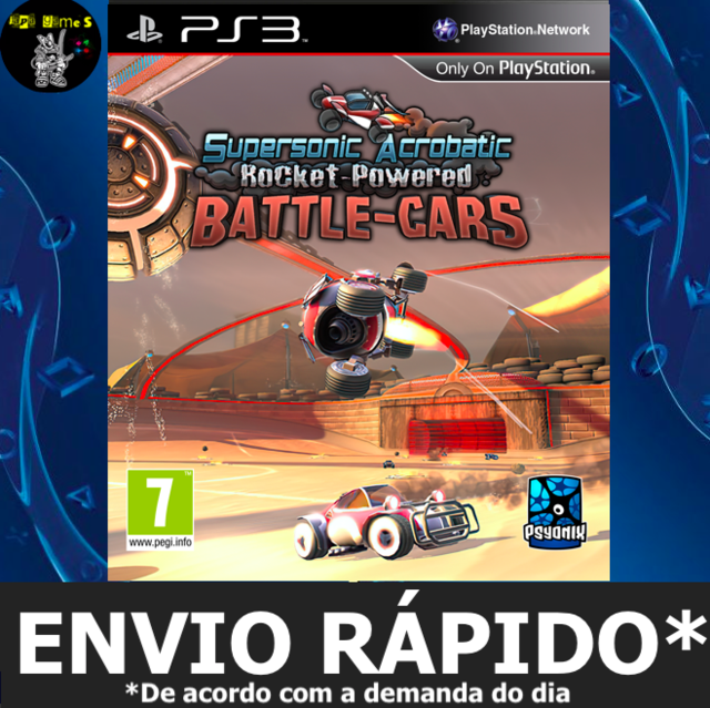 Supersonic Acrobatic Rocket-powered Battle-cars Jogos Ps3 PSN Digital Playstation  3