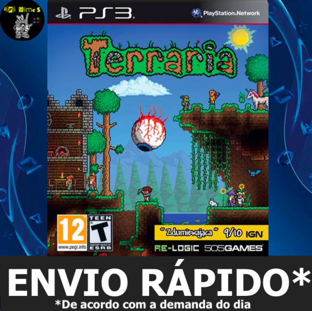 Terraria Jogos Ps3 PSN Digital Playstation 3