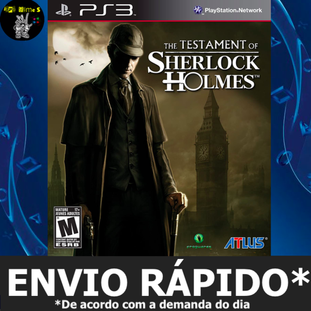 The Testament of Sherlock Holmes Jogos Ps3 PSN Digital Playstation 3